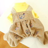 PETCIRCLE haine pentru câini urs salopetă pentru câini de talie mică, cățeluș pentru animale de companie, pisică, toamnă și iarnă, costum drăguț pentru animale de companie, haine pentru animale de companie, jachetă