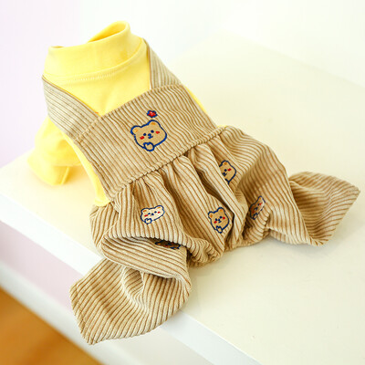 PETCIRCLE haine pentru câini urs salopetă pentru câini de talie mică, cățeluș pentru animale de companie, pisică, toamnă și iarnă, costum drăguț pentru animale de companie, haine pentru animale de companie, jachetă