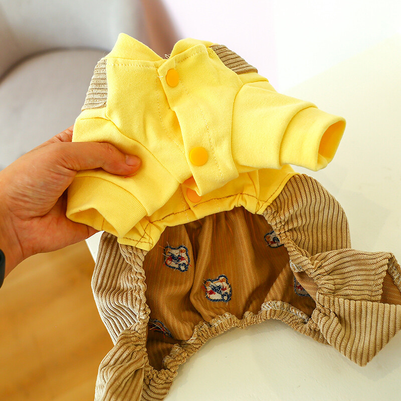 PETCIRCLE haine pentru câini urs salopetă pentru câini de talie mică, cățeluș pentru animale de companie, pisică, toamnă și iarnă, costum drăguț pentru animale de companie, haine pentru animale de companie, jachetă