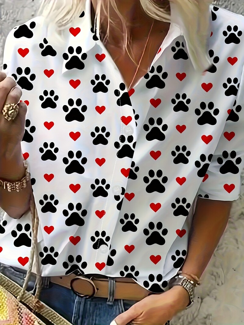 Moodne pikkade varrukatega särk naiste topid ja pluusid 2024. aasta kevadsügis vabaaja nööbid kontori naiste särgid naistele