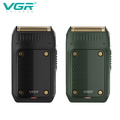 Aparat de bărbierit pentru bărbați VGR Aparat de bărbierit profesional pentru bărbați Aparat de bărbierit electric pentru față cu încărcare USB Mini aparat de bărbierit de siguranță pentru bărbați V-353