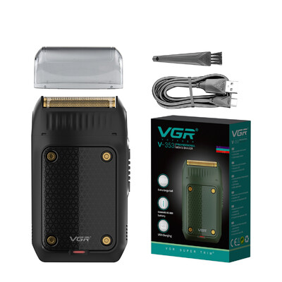 VGR muški aparat za brijanje brade Profesionalni trimer za kosu Električni aparat za brijanje lica USB punjenje Mini sigurnosni aparat za brijanje lica za muškarce V-353