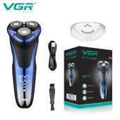 VGR Beard Shaver Electric Beard Trimmer Professional Face Shaver IPX7 Αδιάβροχο Ασφαλές Ασύρματο ξυριστικό για άνδρες V-306