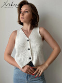 MiuKoMiYa lühikesed kootud vestid naistele 2024 Varrukateta kardiganid V-kaelusega lühikesed hallid välirõivad kevadised naiste vestid, kootud särk