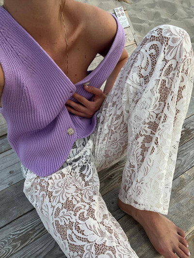 MiuKoMiYa lühikesed kootud vestid naistele 2024 Varrukateta kardiganid V-kaelusega lühikesed hallid välirõivad kevadised naiste vestid, kootud särk