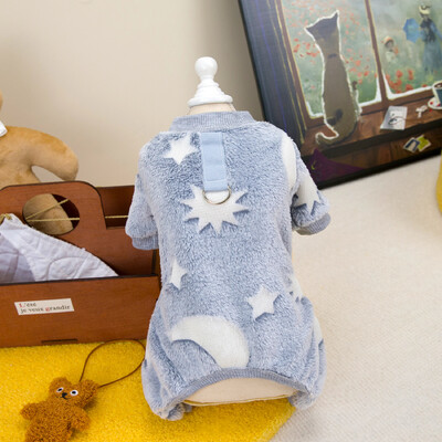 Kombinezon za pse i mačke Pidžama Star Design Mekana trenirka Pet Puppy Pants T-Shirt