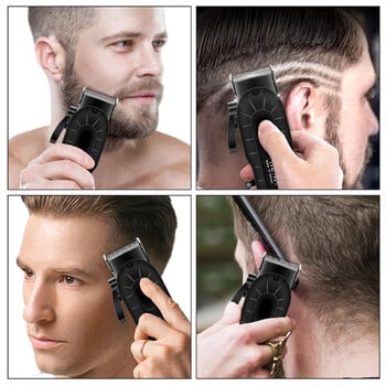 HIENA Beard Trimmer Shavers Hair Clippers Σετ για άντρες Μηχάνημα κοπής USB Επαναφορτιζόμενη κουρευτική κουρέας επαγγελματικό κούρεμα