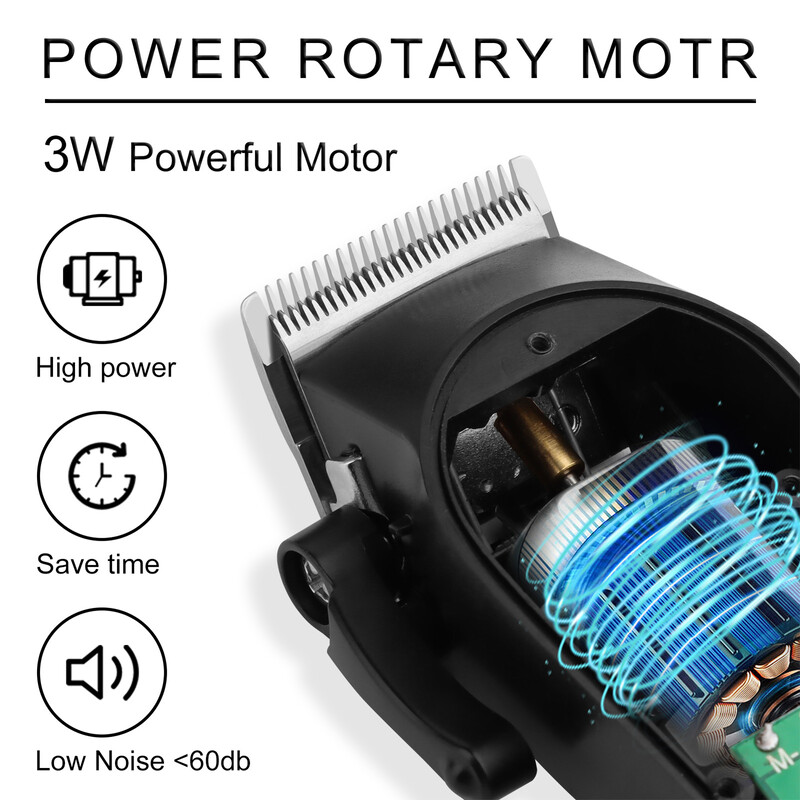 HIENA Trimer za bradu Brijaći aparati Set za šišanje za muškarce Stroj za šišanje USB Punjive brijačke aparate za profesionalno šišanje
