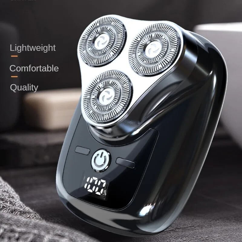 Električni brijač s tri oštrice i digitalnim zaslonom USB punjenje Muški trimer za brijanje Odvojiva oštrica Mini brijač koji se može prati