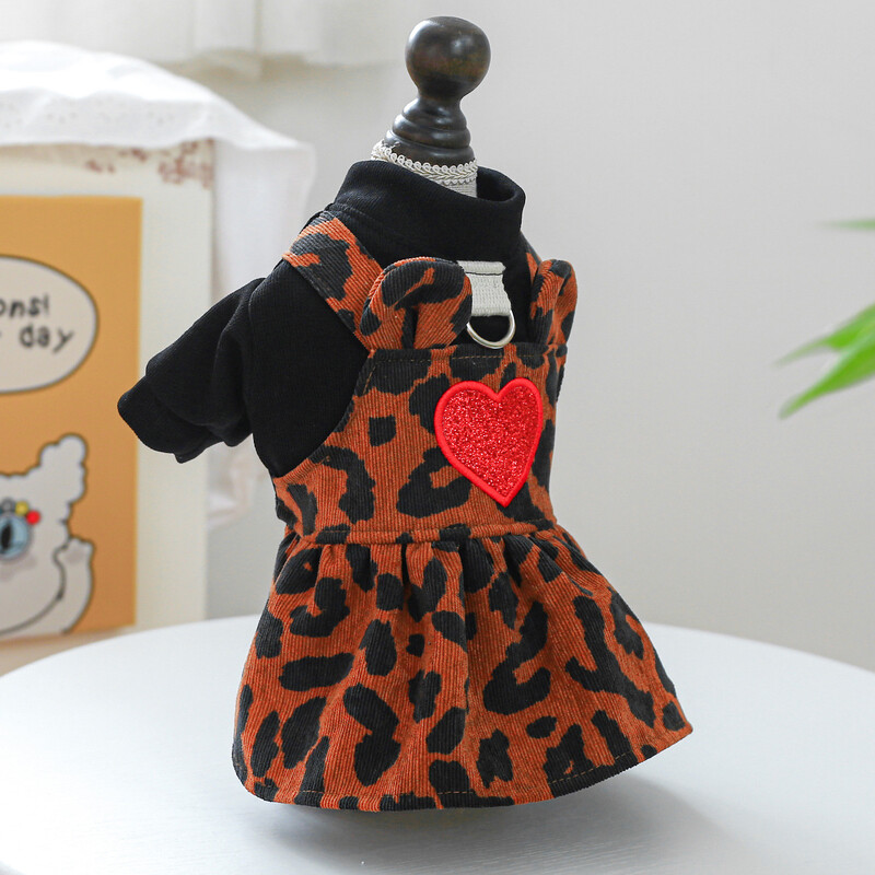Cămașă drăguță de dragoste Îmbrăcăminte pentru animale de companie pentru câine, cățeluș mic, ținută de animale, cu pantaloni în carouri, toamnă și iarnă, Jumper Pomeranian Shih Tzu