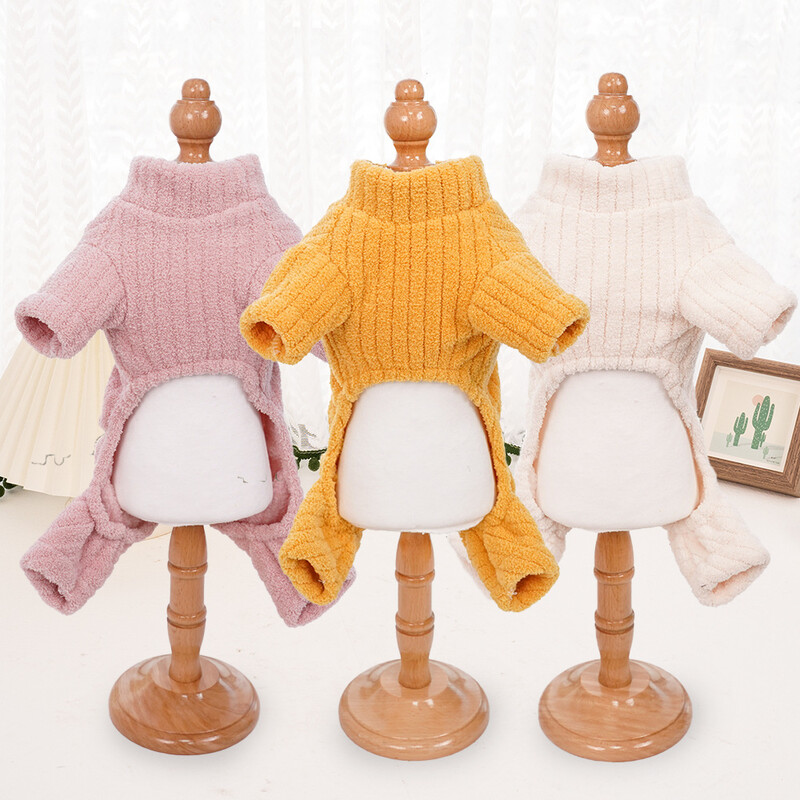 Fliisist koera kombinesoon väikesele keskmisele kutsikale kassi pidžaama mantel Chihuahua riided Prantsuse buldogi kostüüm Yorkie varustus