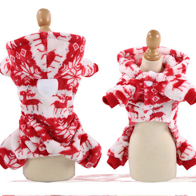 Pidžame za kućne ljubimce Odjeća Mekana topla flisa Kombinezoni za pse Odjeća za male pse Psići Mačke Chihuahua Yorkshire Kostim Kaput