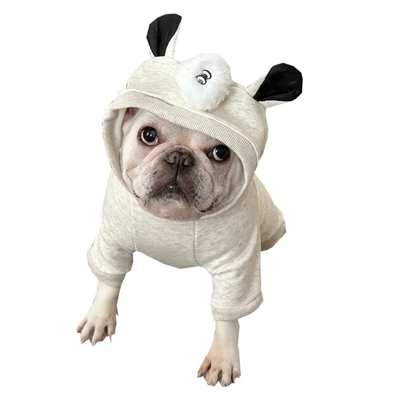 Slatka panda plišana elastična majica s kapuljačom na četiri noge Kućna majica s kapuljačom s kuglicama dlaka Kombinacija na četiri noge Teddy Šnaucer Odjeća Psa Pidžama Štene