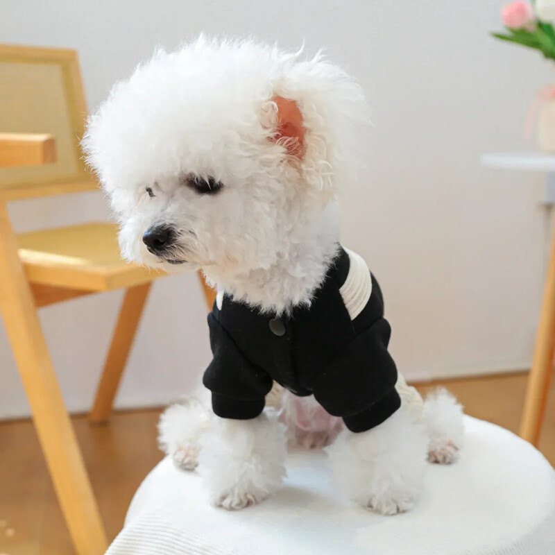 Pet Star Salopete din velur Pantaloni drăguți pentru animale de companie cu patru picioare Salopete pentru cățeluș pisici Salopete de toamnă și iarnă Pantaloni