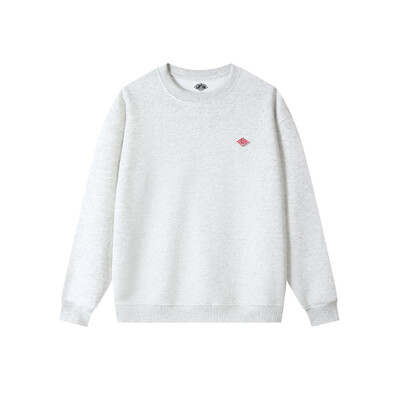 Proljetna tanka trenirka Muška/Ženska Same Minimalistički vez Pamuk O-izreza Dugih rukava Široka Trenirka Široka Udobna