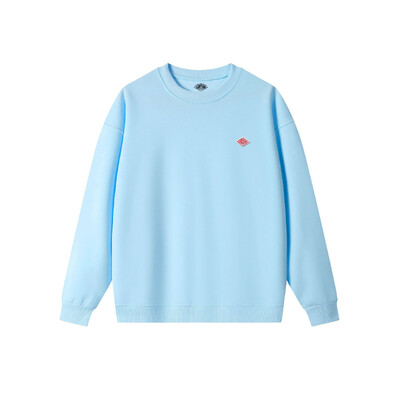 Proljetna tanka trenirka Muška/Ženska Same Minimalistički vez Pamuk O-izreza Dugih rukava Široka Trenirka Široka Udobna