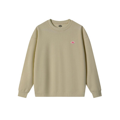 Proljetna tanka trenirka Muška/Ženska Same Minimalistički vez Pamuk O-izreza Dugih rukava Široka Trenirka Široka Udobna