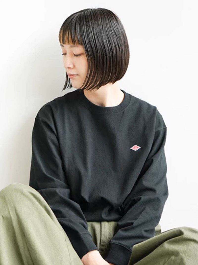 Proljetna tanka trenirka Muška/Ženska Same Minimalistički vez Pamuk O-izreza Dugih rukava Široka Trenirka Široka Udobna