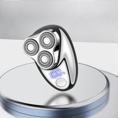 Μίνι ηλεκτρική ξυριστική μηχανή για άνδρες Φορητό μαχαίρι γενειάδας TYPE-C Ξυριστικές τρίχες φόρτισης Ξυράφι προσώπου με ψηφιακή οθόνη ισχύος