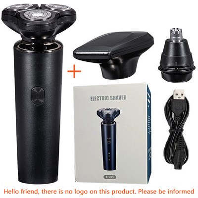 Електрически самобръсначки за мъже Водоустойчив електрически тример Бръснач Wet & amp Dry Use Акумулаторна батерия Ротационни самобръсначки Машинно бръснене