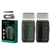 Самобръсначка VGR Акумулаторна професионална машина за бръснене Електрическа самобръсначка Преносими самобръсначки с алуминиево фолио за мъже V-353