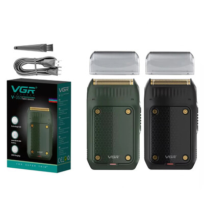 Aparat de ras VGR Aparat de ras profesional reincarcabil Aparat de ras electric Aparat de ras portabil alternativ din folie de aluminiu pentru barbati V-353