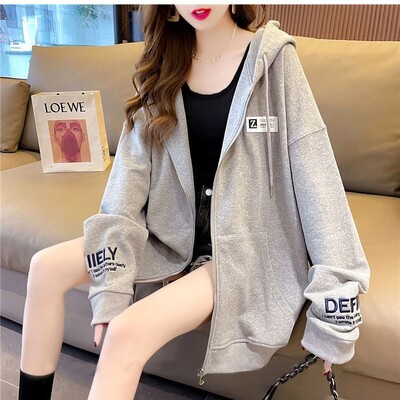 Moetaskud Trükitud kirjaga Pusad Pusad Naiste riided 2024 Kevad-sügis Uued lahtised Korea topid vabaaja dressipluusid