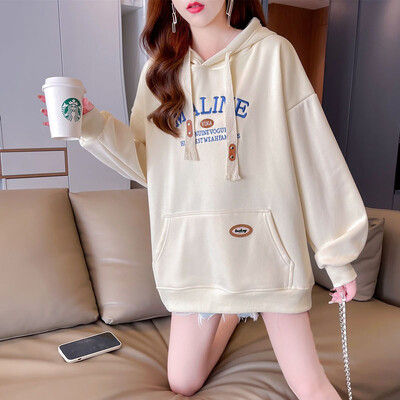 Mood Taskud Kirjad Tikandid Pusad Pusad Naiste riided 2024 Sügis, Uued Suured Korea topid Vabaaja kampsunid