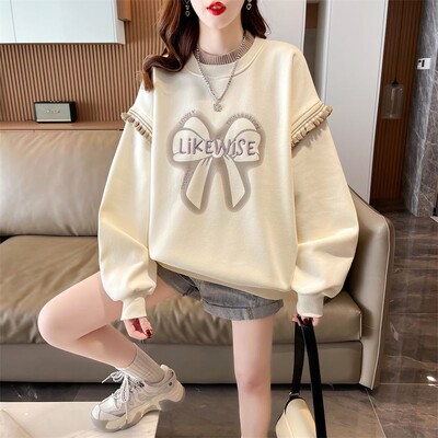 Jesenske korejske majice s dugim rukavima s o-izrezom Ženska odjeća Mladi stil Patchwork pulover T-shirts Femme Trend Top Tee