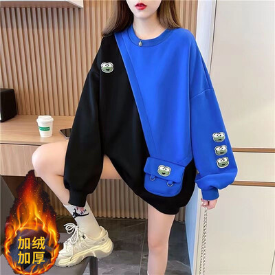 Vintage majice s kapuljačom Ženska Kawaii Anime dizajnerska ulična majica s kapuljačom za žene Sweatshirt s kapuljačom Grafika Slatka estetska korejska moda