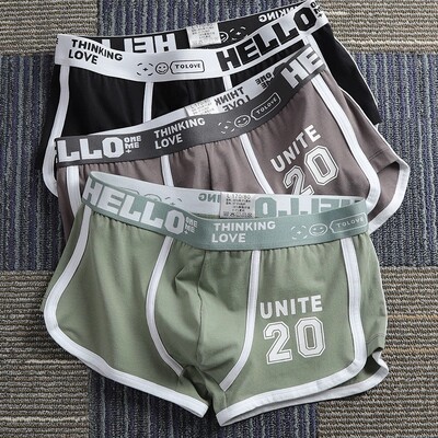 Boksačice od 3 komada Muško donje rublje Pamučne muške gaćice Boksačice Udobne sportske gaće za dječake Muško U konveksno donje rublje