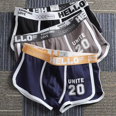 Boksačice od 3 komada Muško donje rublje Pamučne muške gaćice Boksačice Udobne sportske gaće za dječake Muško U konveksno donje rublje