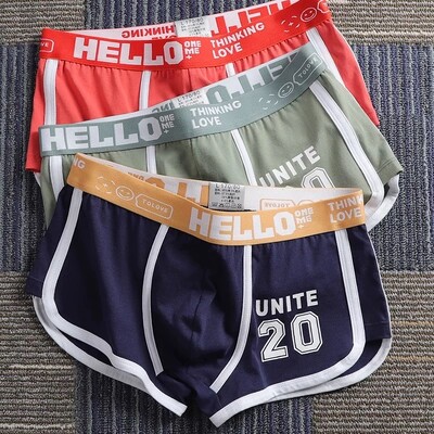 Boksačice od 3 komada Muško donje rublje Pamučne muške gaćice Boksačice Udobne sportske gaće za dječake Muško U konveksno donje rublje