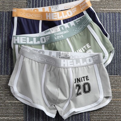 Boksačice od 3 komada Muško donje rublje Pamučne muške gaćice Boksačice Udobne sportske gaće za dječake Muško U konveksno donje rublje