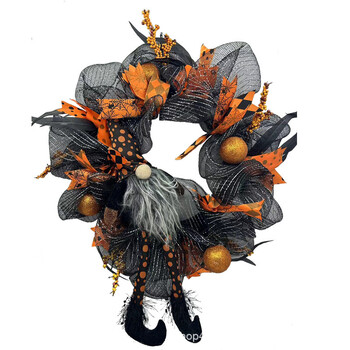 Halloween Dead Branch Wreath Simulated Flower Black Gauze Διακοσμητικό στεφάνι πόρτας Κρεμαστό δώρο διακοπών Τοίχου