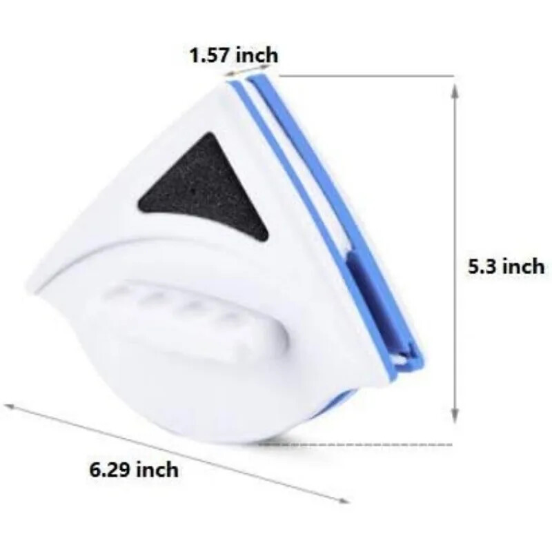 Magnetiline aknapuhastusvahend aknapuhastushari kahepoolse klaasipuhasti puhastustööriist kodu ja kõrghoone akende puhastamiseks