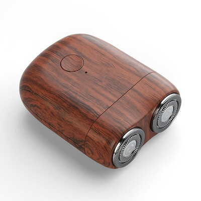 Модерна цветна електрическа самобръсначка с двойна плаваща глава Мини нож за брада за мъже Преносим безжичен тример за лице, тяло и бръснач