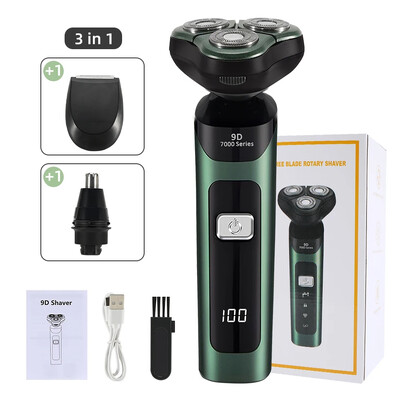 3D 4 в 1 електрическа самобръсначка за мъже Мултифункционална електрическа самобръсначка самобръсначка USB акумулаторна за кола Миещи се самобръсначки