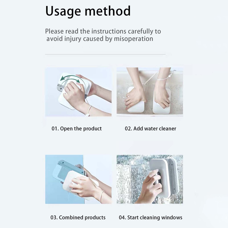 Magnetiline aknapuhastusvahend Kahepoolne aknapuhastushari Klaasipuhasti puhastusvahendid Välisaknapuhastusvahend kõrghoonetele