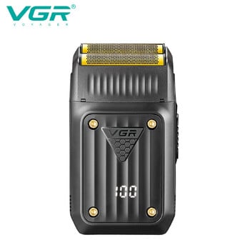 VGR Razor Professional Shaver Electric Beard Trimmer Ψηφιακή οθόνη Ξυράφι παλινδρομικό ξυράφι Επαναφορτιζόμενη ξυριστική μηχανή για τον άνδρα V-363