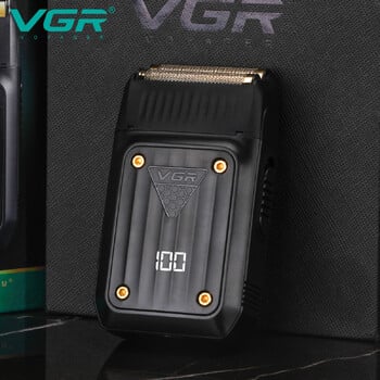 VGR Razor Professional Shaver Electric Beard Trimmer Ψηφιακή οθόνη Ξυράφι παλινδρομικό ξυράφι Επαναφορτιζόμενη ξυριστική μηχανή για τον άνδρα V-363