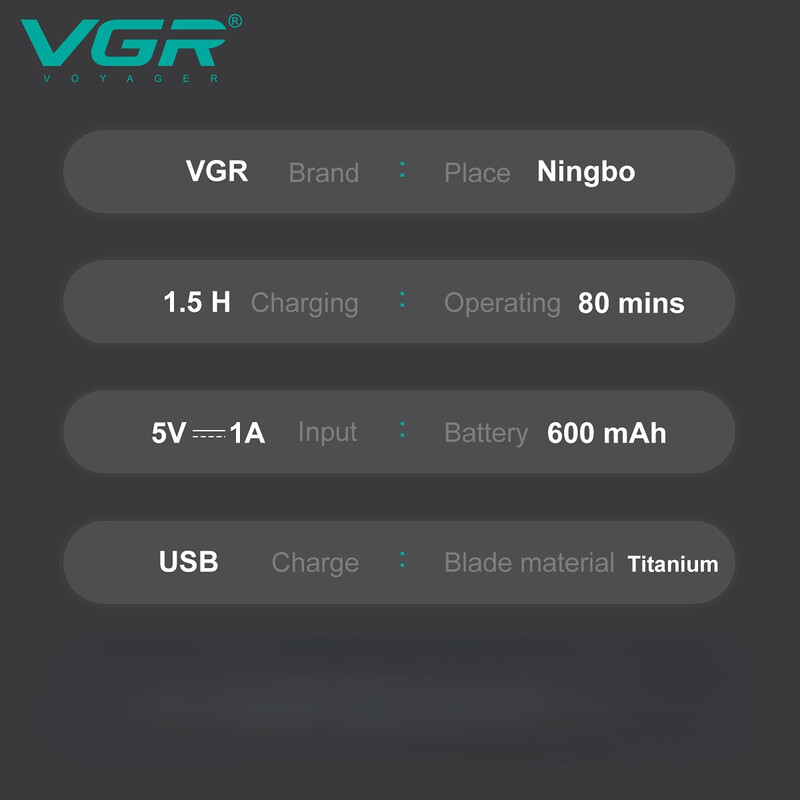 VGR Razor Професионална самобръсначка Електрически тример за брада Цифров дисплей Самобръсначка Бутален самобръсначка Акумулаторна самобръсначка за мъже V-363