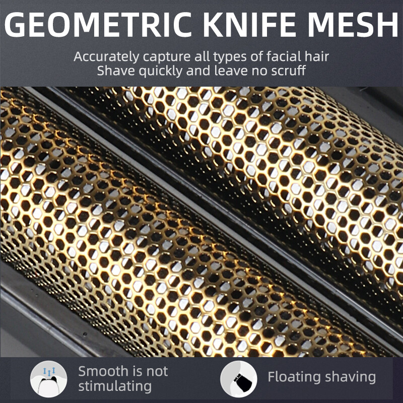 Електрическа самобръсначка Kemei за мъже с двойно острие, водоустойчива, безжична самобръсначка, USB акумулаторна машина за бръснене, фризьорски тример
