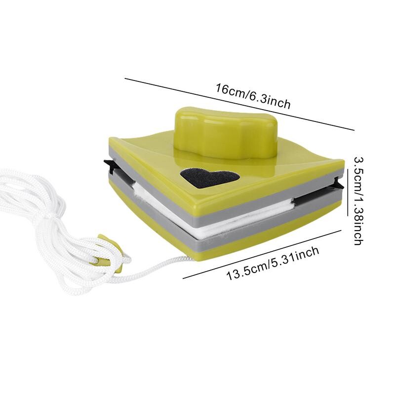 Kahepoolne tugev magnetklaasipuhasti aknapuhastusvahend Kahepoolne klaasipuhastushari akende puhastamiseks majapidamistarbeks