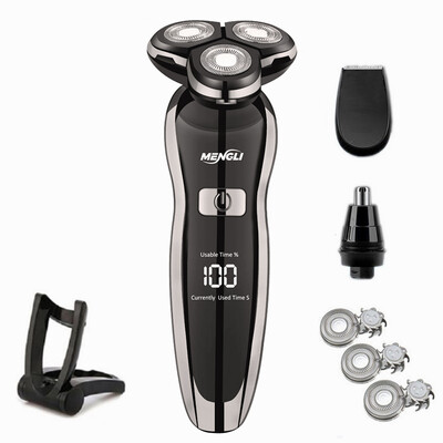 Ηλεκτρική ξυριστική μηχανή ZOZEN Electric Razor Πλενόμενη επαναφορτιζόμενη κουρευτική μηχανή σώματος για ανδρικό κουρευτικό για γένια Wet Dry χρήση