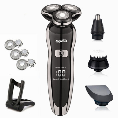 Ηλεκτρική ξυριστική μηχανή ZOZEN Electric Razor Πλενόμενη επαναφορτιζόμενη κουρευτική μηχανή σώματος για ανδρικό κουρευτικό για γένια Wet Dry χρήση