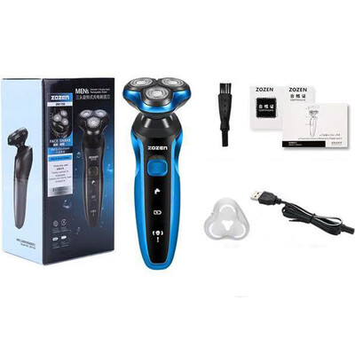 Ηλεκτρική ξυριστική μηχανή ZOZEN Electric Razor Πλενόμενη επαναφορτιζόμενη κουρευτική μηχανή σώματος για ανδρικό κουρευτικό για γένια Wet Dry χρήση