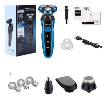 Ηλεκτρική ξυριστική μηχανή ZOZEN Electric Razor Πλενόμενη επαναφορτιζόμενη κουρευτική μηχανή σώματος για ανδρικό κουρευτικό για γένια Wet Dry χρήση