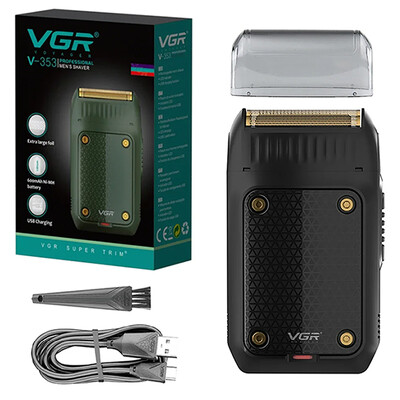 Оригинална VGR самобръсначка за мъже Професионална електрическа самобръсначка Преносим тример за брада Акумулаторна самобръсначка Машина за бръснене V-353