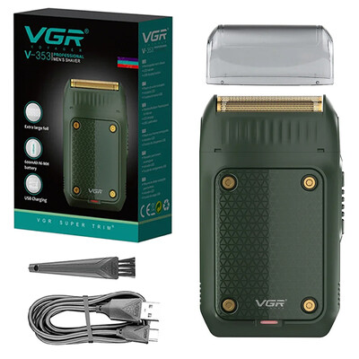 Оригинална VGR самобръсначка за мъже Професионална електрическа самобръсначка Преносим тример за брада Акумулаторна самобръсначка Машина за бръснене V-353
